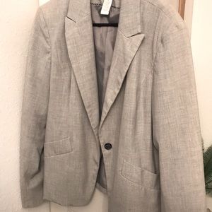 Gray blazer